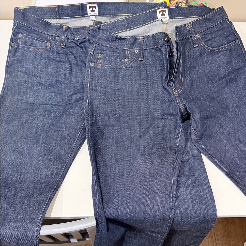 Tellason 5th anniversary Special Cut Denim bundle. Both waist 35
